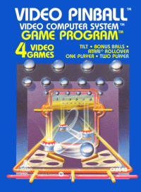 Pinball Atari 2600  box art